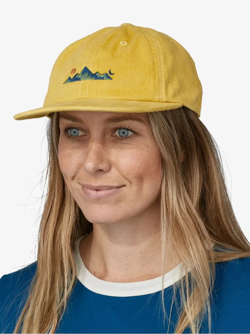 Patagonia Corduroy Snapback Hat Spirited Seasons Cap Skyline - Surfboard Yellow - Picture 1 of 4